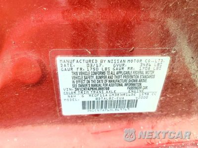 Zdjęcie 13 z 13 samochodu: 2017 NISSAN VERSA 1.6 SV VIN:3N1CN7AP6HL869769 - miniatura