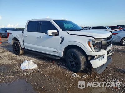 Czwarte zdjęcie samochodu z boku: 2022 FORD F150 SUPERCREW VIN:1FTFW1ED6NFA67183 - miniatura