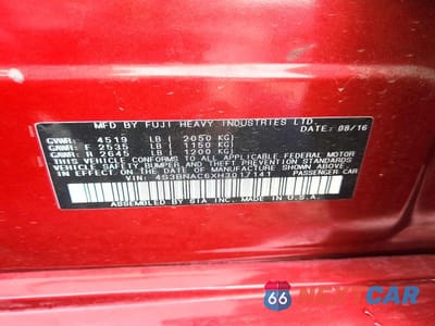 Zdjęcie 13 z 13 samochodu: 2017 SUBARU LEGACY 2.5I PREMIUM VIN:4S3BNAC6XH3017141 - miniatura