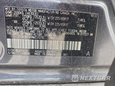 Zdjęcie 14 z 14 samochodu: 2022 TOYOTA RAV4 LE VIN:2T3H1RFVXNW231210 - miniatura