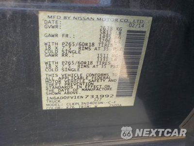 Zdjęcie 12 z 12 samochodu: 2014 NISSAN FRONTIER SL VIN:1N6AD0FV1EN731992 - miniatura