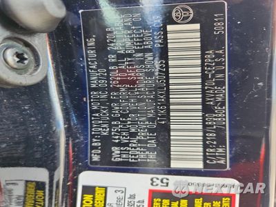 Zdjęcie 13 z 13 samochodu: 2020 TOYOTA CAMRY XSE VIN:4T1K61AKXLU507235 - miniatura