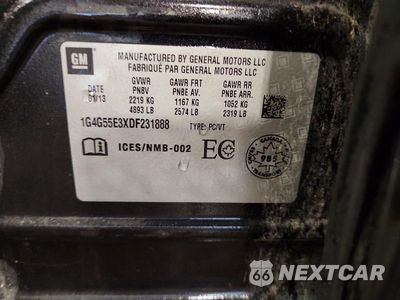Zdjęcie 12 z 12 samochodu: 2013 BUICK LACROSSE VIN:1G4G55E3XDF231888 - miniatura