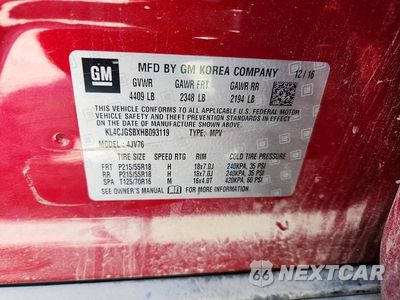 Zdjęcie 13 z 13 samochodu: 2017 BUICK ENCORE ESSENCE VIN:KL4CJGSBXHB093119 - miniatura