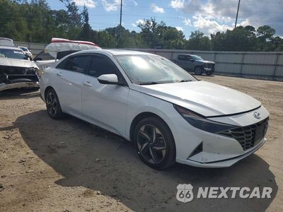 Czwarte zdjęcie samochodu z boku: 2021 HYUNDAI ELANTRA SEL VIN:5NPLN4AG2MH022317 - miniatura