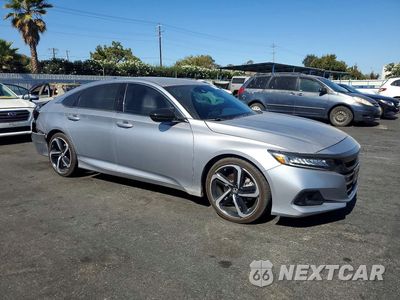 Czwarte zdjęcie samochodu z boku: 2022 HONDA ACCORD SPORT VIN:1HGCV1F37NA054291 - miniatura