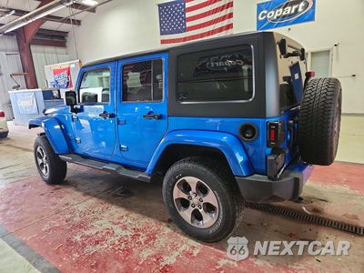 Drugie zdjęcie samochodu z przodu: 2016 JEEP WRANGLER UNLIMITED SAHARA VIN:1C4BJWEG9GL230773 - miniatura