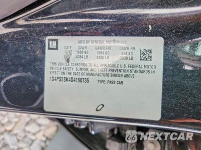 Zdjęcie 12 z 12 samochodu: 2013 BUICK VERANO VIN:1G4PS5SK4D4160736 - miniatura