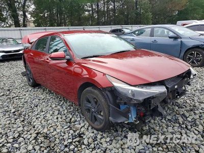 Czwarte zdjęcie samochodu z boku: 2023 HYUNDAI ELANTRA HYBRID BLUE VIN:KMHLM4AJ9PU086407 - miniatura