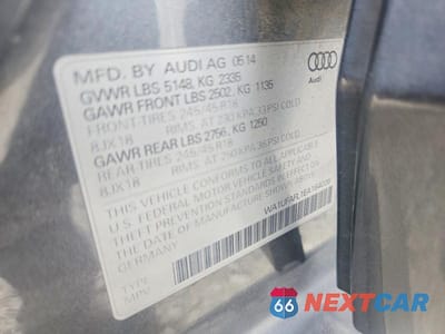 Zdjęcie 12 z 12 samochodu: 2014 AUDI A4 ALLROAD PREMIUM PLUS VIN:WA1UFAFL1EA164036 - miniatura
