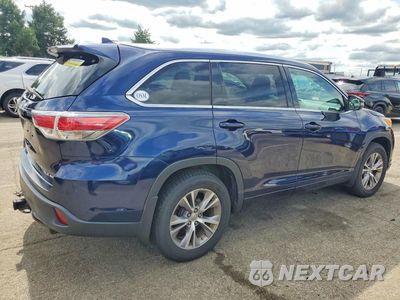 Trzecie zdjęcie samochodu z tyłu: 2014 TOYOTA HIGHLANDER XLE VIN:5TDJKRFH5ES021057 - miniatura