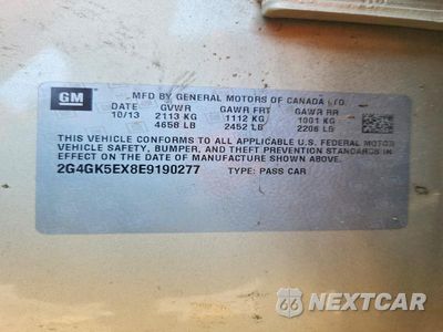 Zdjęcie 13 z 13 samochodu: 2014 BUICK REGAL VIN:2G4GK5EX8E9190277 - miniatura