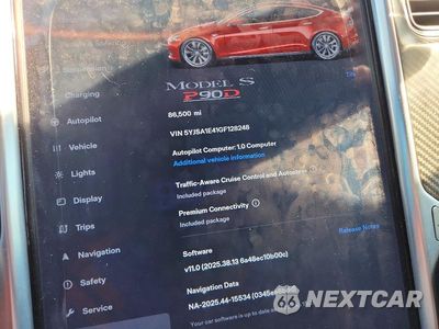 Zdjęcie 9 z 12 samochodu: 2016 TESLA MODEL S P90D VIN:5YJSA1E41GF128248 - miniatura