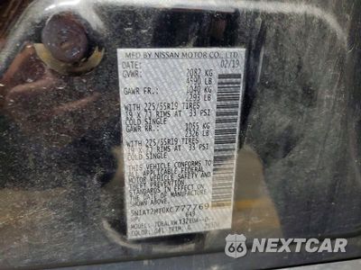 Zdjęcie 13 z 13 samochodu: 2019 NISSAN ROUGE SL SL VIN:5N1AT2MT0KC777769 - miniatura