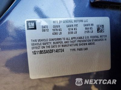 Zdjęcie 13 z 13 samochodu: 2013 CHEVROLET MALIBU LS VIN:1G11B5SA5DF148724 - miniatura