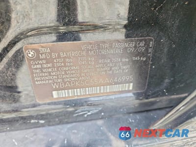 Zdjęcie 12 z 12 samochodu: 2010 BMW 328 XI SULEV VIN:WBAPK5C55AA646995 - miniatura