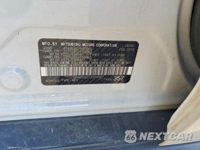 Zdjęcie 13 z 13 samochodu: 2018 MITSUBISHI OUTLANDER SPORT ES VIN:JA4AR3AU7JU006007 - miniatura