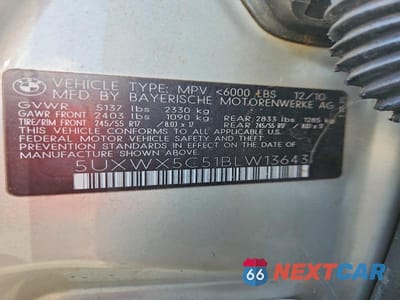Zdjęcie 12 z 12 samochodu: 2011 BMW X3 XDRIVE28I VIN:5UXWX5C51BLW13643 - miniatura