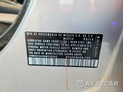 Zdjęcie 12 z 12 samochodu: 2016 VOLKSWAGEN JETTA S VIN:3VW267AJ9GM228350 - miniatura