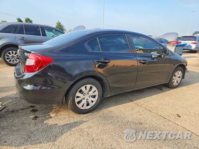 Trzecie zdjęcie samochodu z tyłu: 2012 HONDA CIVIC LX VIN:19XFB2F50CE328517 - miniatura