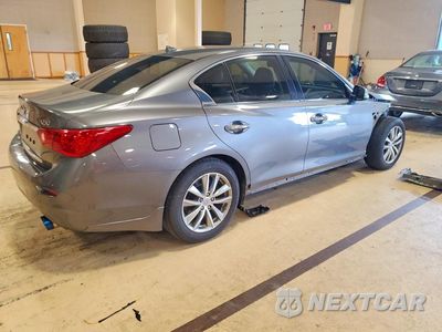 Trzecie zdjęcie samochodu z tyłu: 2015 INFINITI Q50 PREMIUM VIN:JN1BV7AR3FM420100 - miniatura