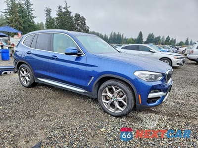 Czwarte zdjęcie samochodu z boku: 2021 BMW X3 XDRIVE30I VIN:5UXTY5C02M9F31766 - miniatura