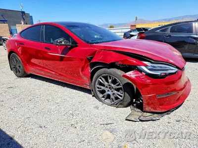 Czwarte zdjęcie samochodu z boku: 2022 TESLA MODEL S VIN:5YJSA1E53NF467499 - miniatura