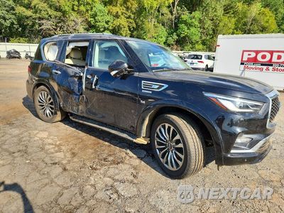 Czwarte zdjęcie samochodu z boku: 2018 INFINITI QX80 BASE VIN:JN8AZ2NF2J9664191 - miniatura