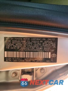 Zdjęcie 13 z 13 samochodu: 2012 TOYOTA YARIS VIN:JTDKTUD35CD528982 - miniatura