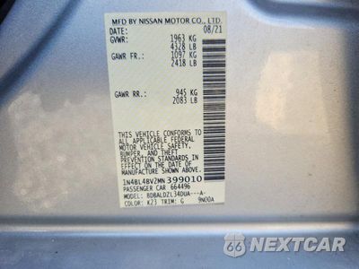 Zdjęcie 12 z 12 samochodu: 2021 NISSAN ALTIMA S VIN:1N4BL4BV2MN399010 - miniatura
