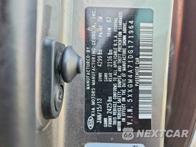 Zdjęcie 13 z 13 samochodu: 2013 KIA OPTIMA LX VIN:5XXGM4A71DG171964 - miniatura
