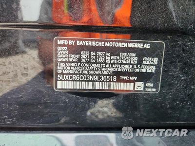 Zdjęcie 13 z 13 samochodu: 2022 BMW X5 XDRIVE40I VIN:5UXCR6C03N9L36518 - miniatura