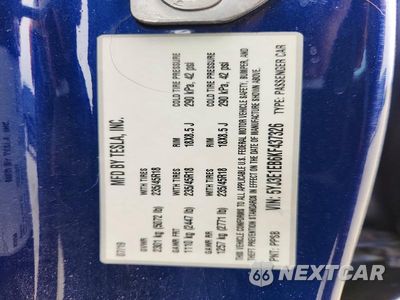 Zdjęcie 12 z 12 samochodu: 2019 TESLA MODEL 3 VIN:5YJ3E1EB6KF437326 - miniatura