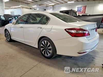 Drugie zdjęcie samochodu z przodu: 2017 HONDA ACCORD HYBRID EXL VIN:JHMCR6F59HC002086 - miniatura
