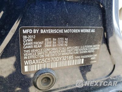 Zdjęcie 13 z 13 samochodu: 2013 BMW 528 I VIN:WBAXG5C57DDY32185 - miniatura