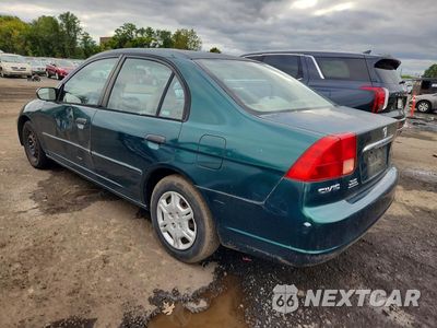 Drugie zdjęcie samochodu z przodu: 2001 HONDA CIVIC LX VIN:2HGES16521H513435 - miniatura