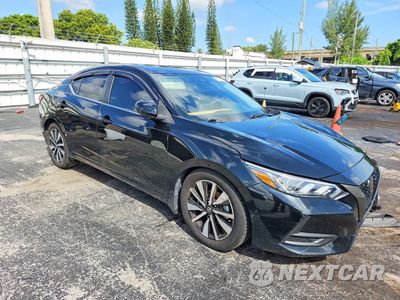 Czwarte zdjęcie samochodu z boku: 2021 NISSAN SENTRA SV VIN:3N1AB8CV2MY270852 - miniatura