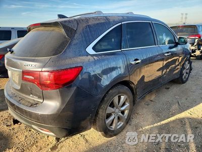 Trzecie zdjęcie samochodu z tyłu: 2016 ACURA MDX ADVANCE VIN:5FRYD4H95GB013838 - miniatura