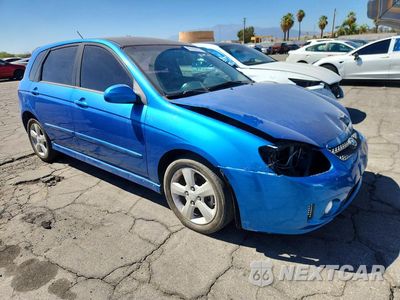 Czwarte zdjęcie samochodu z boku: 2008 KIA SPECTRA SPECTRA5 SX VIN:KNAFE162585021433 - miniatura