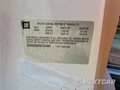 Zdjęcie 12 z 12 samochodu: 2008 BUICK LACROSSE CX VIN:2G4WC582081224465 - miniatura