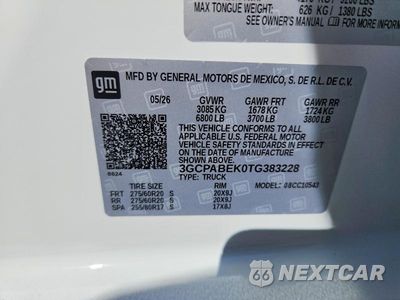 Zdjęcie 12 z 12 samochodu: 2026 CHEVROLET SILVERADO C1500 CUSTOM VIN:3GCPABEK0TG383228 - miniatura