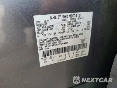 Zdjęcie 13 z 13 samochodu: 2012 FORD EXPLORER XLT VIN:1FMHK8D88CGA89352 - miniatura