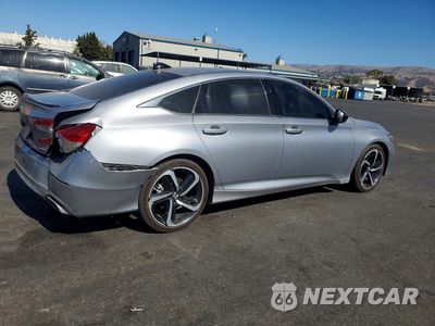 Trzecie zdjęcie samochodu z tyłu: 2022 HONDA ACCORD SPORT VIN:1HGCV1F37NA054291 - miniatura