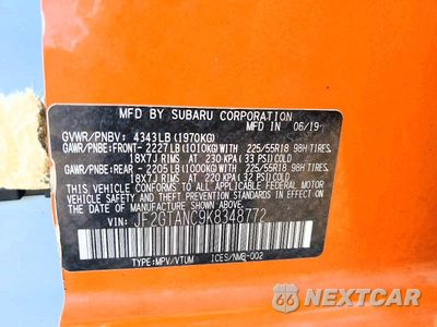 Zdjęcie 13 z 13 samochodu: 2019 SUBARU CROSSTREK LIMITED VIN:JF2GTANC9K8348772 - miniatura
