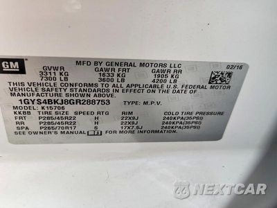 Zdjęcie 13 z 13 samochodu: 2016 CADILLAC ESCALADE LUXURY VIN:1GYS4BKJ8GR288753 - miniatura