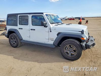Czwarte zdjęcie samochodu z boku: 2018 JEEP WRANGLER UNLIMITED SPORT VIN:1C4HJXDG2JW208699 - miniatura