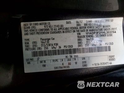 Zdjęcie 12 z 12 samochodu: 2017 FORD FOCUS SE VIN:1FADP3F21HL303764 - miniatura