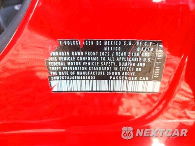 Zdjęcie 12 z 12 samochodu: 2014 VOLKSWAGEN JETTA BASE VIN:3VW2K7AJ4EM404603 - miniatura
