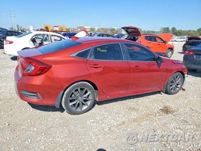 Trzecie zdjęcie samochodu z tyłu: 2019 HONDA CIVIC EXL VIN:JHMFC1F79KX004195 - miniatura