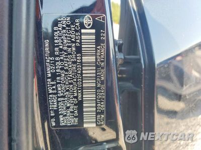 Zdjęcie 12 z 12 samochodu: 2015 TOYOTA YARIS 5-DOOR L VIN:VNKKTUD32FA037685 - miniatura